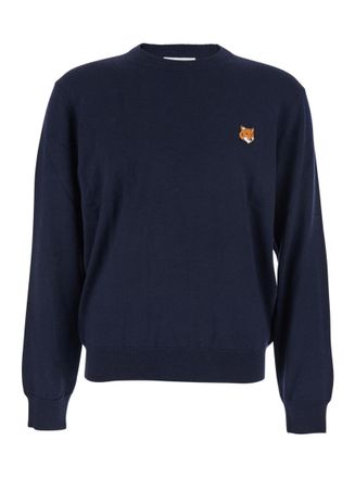 Maison Kitsun&eacute; Navy Blue Logo Sweater
