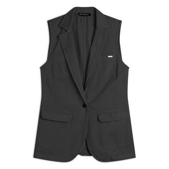 Freddy Gilet doppio petto da donna in gabardine