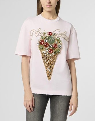 Philipp Plein Washed Man Fit T-Shirt Gelato Women in Rose/pink at Nordstrom, Size X-Small