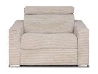 VENTE-UNIQUE.COM Sill&oacute;n cama terciopelo beige