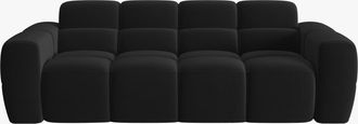 MICADONI 3-Sitzer Designsofa Lisa - Samtbezug