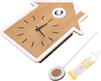 OEM Reloj De Pared De Cuco Moderno Y Sencillo, Dise&ntilde;o De Estilo N&oacute;rdico, Reloj De Pared Giratorio (blanco)