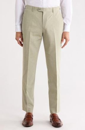 Zanetti Trim Fit Pants in Sage Green at Nordstrom Rack, Size 38 X 32