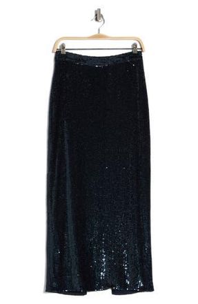 TWP Gwyneth Sequin Midi Skirt in Midnight at Nordstrom Rack, Size 00