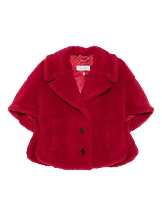 Max Mara Cape met knopen - Rood