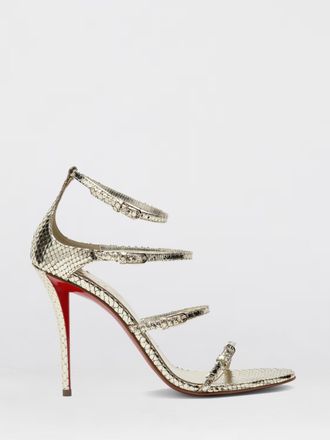 Christian Louboutin Sandalo in pelle laminata stampa pitone