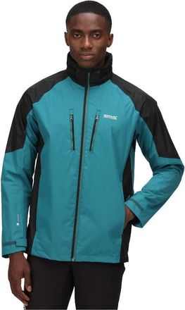Regatta Mens Calderdale IV Waterproof Softshell Hooded Walking Jacket (S) (Pacific Green/Black)