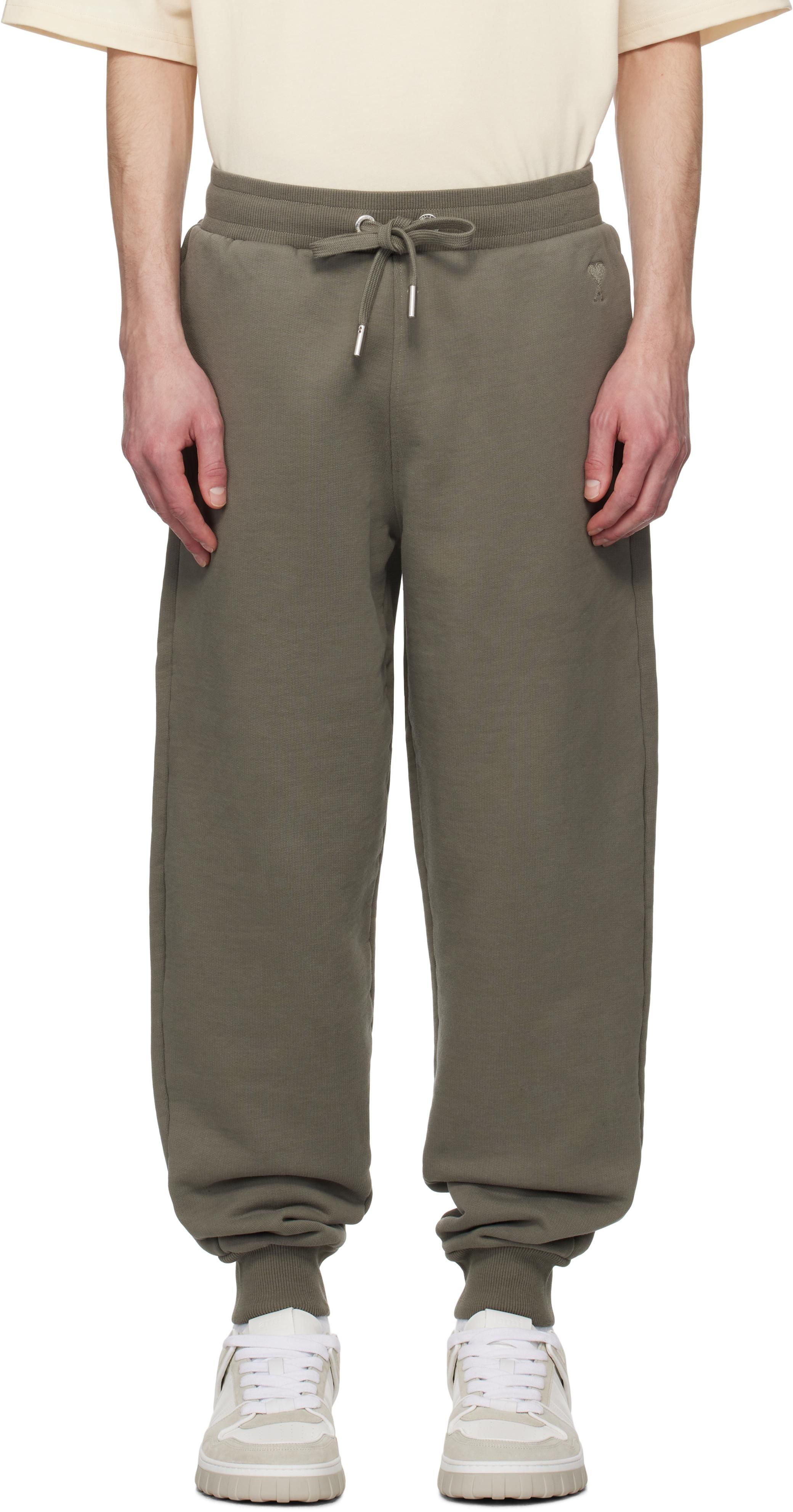 AMI｜SLACKS Gray Large Trousers by AMI Paris on Sale