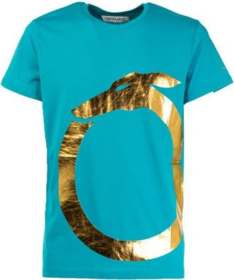 Trussardi Stijlvolle T-shirt Collectie voor Mannen - Heren - T-shirts - Blauw - 2XL - Katoen - Tops