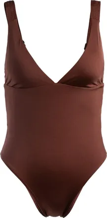 Roxy Badeanzug ROXY Silky Island, Damen, Gr. XL, braun (root beer), 85% Nylon, 15% Elasthan, Badeanz&uuml;ge Badeanzug