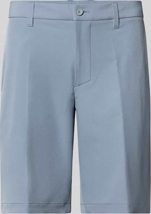 HUGO BOSS Slim Fit Chinoshorts mit Gürtelschlaufen in Rauchblau, Größe 48