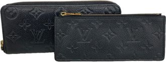 Louis Vuitton Noir Long Wallet (Bi-Fold) (Pre-Owned)