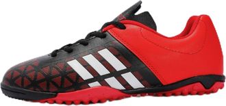 Generic Unisex Outdoor Athletic Anti-Slip Soccer Shoes - Professional Turf Football Boots - Indoor Training Soccer Cleats (red-Short Cleats,6.5)