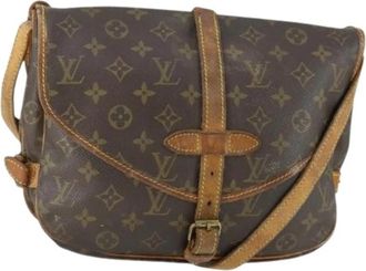 Louis Vuitton Pre-owned Canvas Cross Body Bag - Dames - Vintage Schoudertas - Bruin - ONE Size - Vintage
