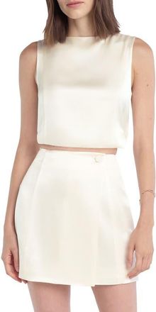 Favorite Daughter The Love Struck Crop Top in Ivory at Nordstrom, Size X-Small