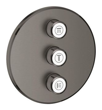 GROHE Grohtherm Smartcontrol Placa De Accionamiento 3 Salidas, Cepillo Grafito Duro (29122al0)