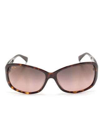 Maui Jim Occhiali da sole squadrati con effetto tartarugato - Marrone