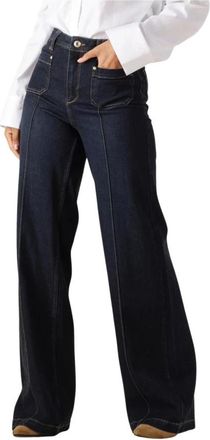 Mos Mosh MMColette Lyon Jeans - Dames - Loose Fit Jeans - Blauw - W32 - Katoen - Jeans