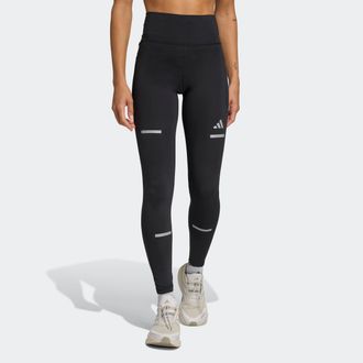 adidas Lauftights ADIDAS PERFORMANCE ADI365 RUNNING CLIMAWARM+ LEGGINGS, Damen, Gr. XL, N-Gr, schwarz (schwarz, normal, gr.), Obermaterial: 79% Polyester, 21