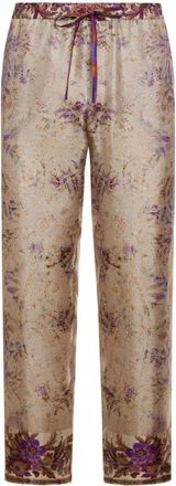 Pierre-Louis Mascia Broeken, Dames, Paars, XS, Aloe Silk Broeken
