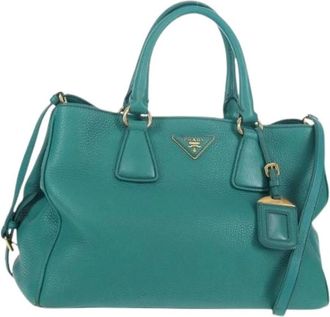 Prada Pre-owned Vintage Handtas - Dames - Vintage Handtas - Groen - ONE Size - Leer - Vintage