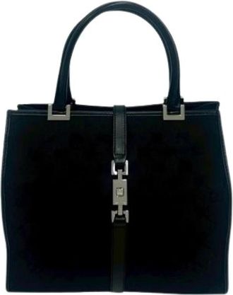 Gucci Pre-owned Vintage Tote Bag - Dames - Vintage Handtas - Zwart - ONE Size - Leer - Vintage