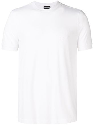 Giorgio Armani Stretch Viscose Jersey Crew Neck T-Shirt