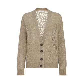 Brunello Cucinelli Jumpers - female - Brunello Cucinelli - Cardigans - Brown - S - Knitwear