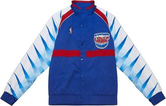 Mitchell & Ness NBA Authentic New Jersey Nets 1990-91 Jacket Blue Red AWJKSB19102-NJNPTRY90