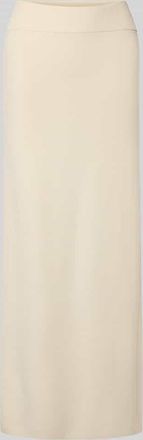 Comma Regular Fit Maxirock aus Viskose-Mix in Offwhite, Gr&ouml;&szlig;e 34