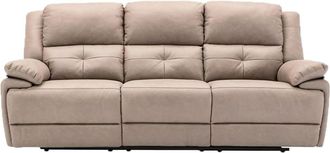 VENTE-UNIQUE.COM Sof&aacute; relax poli&eacute;ster 3 plazas topo 217x93cm