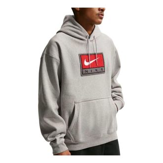 Nike Solo Swoosh Fleece Pullover Hoodie Dark Grey Heather IF1258-063