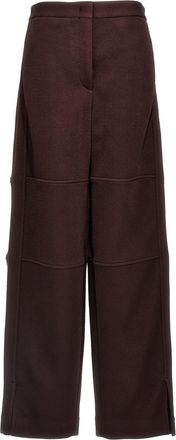 Jil Sander Purple Wide Leg Pants