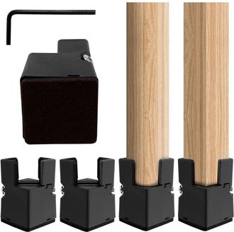 OEM Juego De 4 Elevadores Para Muebles, Camas, Mesas, Sillas Y Sof&aacute;s De Formas Cuadradas/redondas - Di&aacute;metro: 20-35 Mm - Patas De Silla - Con Abrazadera D