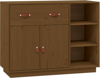 Berkfield Home Sideboard Honey Brown 98.5x40x75 cm Solid Wood Pine