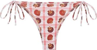 Carolina K Gabriela Bikini Bottom In Coral Shells