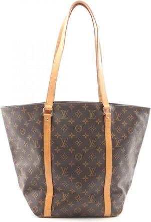 Louis Vuitton Brown Pvc Leather Handbag Tote Bag (Pre-Owned)