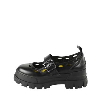 Buffalo Ballerinas, female, Black, Size: 10 US Laced Shoes