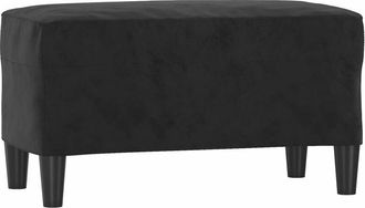 vidaXL Vidaxl - Banco De Terciopelo Negro 70x35x41 Cm