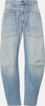 Nili Lotan Shon high-rise barrel-leg jeans