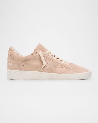 Golden Goose Ball Star Suede Low-Top Sneakers