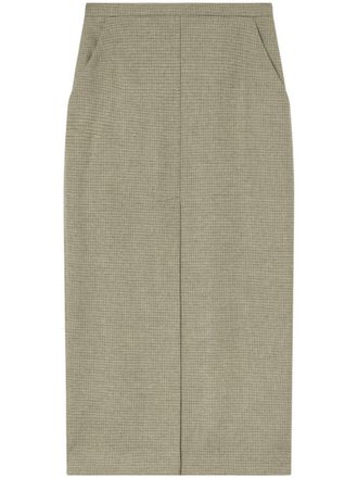 Pinko Geruite kokerrok - Beige
