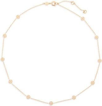 Tory Burch Icon Station Necklace in Tory Gold at Nordstrom