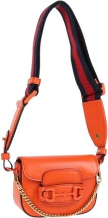 Gucci Pre-owned Cross Body Bags, female, Orange, Size: ONE SIZE Pre-owned Vintage Shoulder Bag