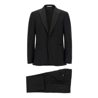 Pal Zileri Single Breasted Suits, male, Black, 3XL, Linea Cerimonia Suit