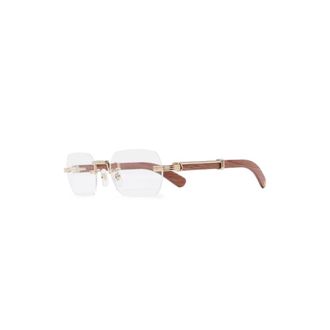 Cartier Ct0377O 002 Optical Frame - Heren - Accessoires - Geel - Maat: 53 MM