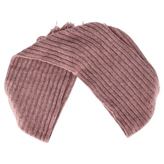 Acne Studios Pre-owned Womens Rib Knit Scar in Pink Wool - One Size