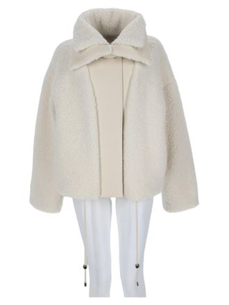 Sportmax Filtro Cropped Shearling Polyester Jacket
