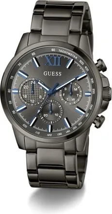 Guess Walker Gw0900G7 - Heren - Accessoires - Zwart - Maat: 44 MM Leer