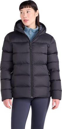 Mountain Warehouse Stratus Womens Hooded Packable Extreme Down Jacket Black Womens Size 10
